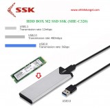 HDD BOX SSD M2 SSK - SHE-C320